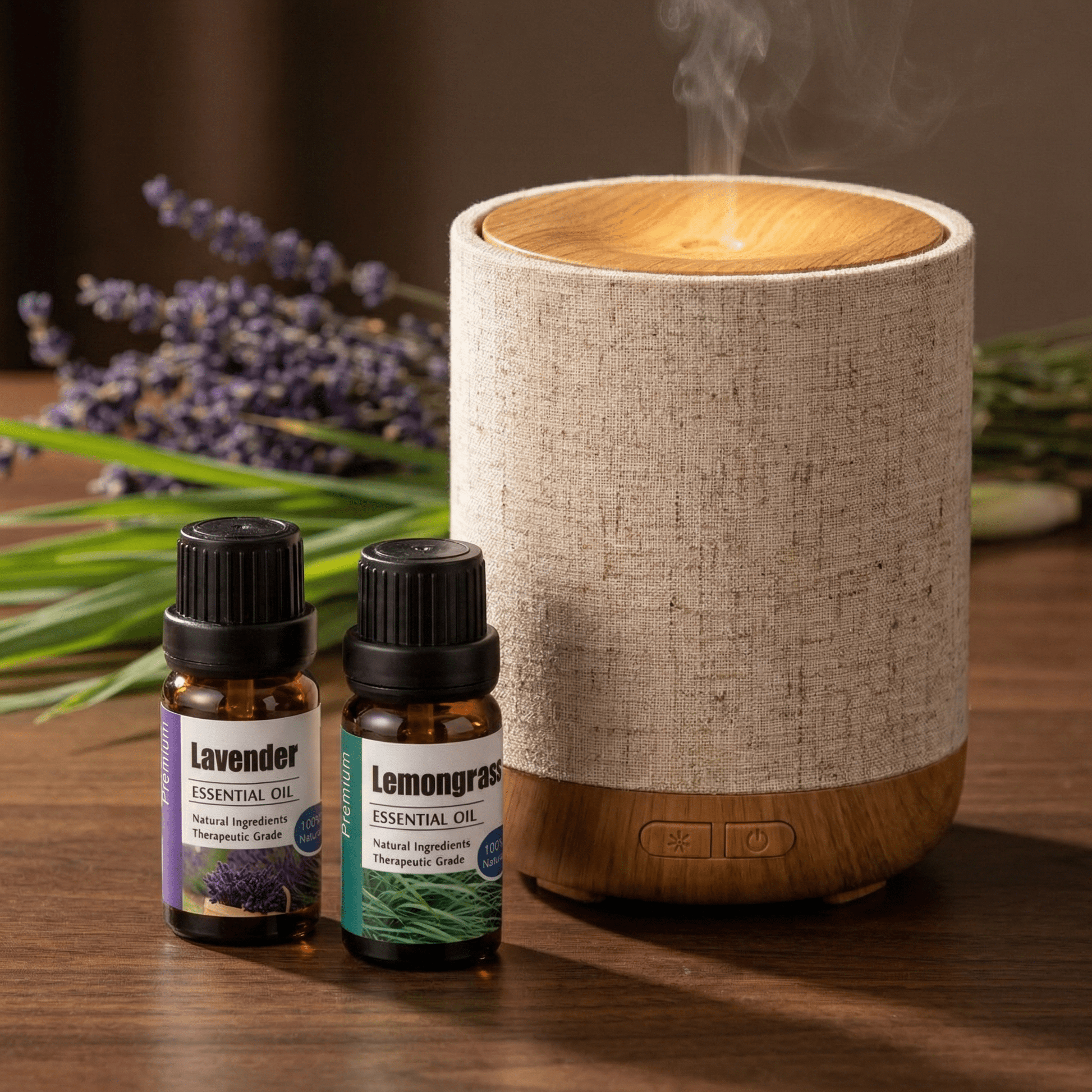 Diffuser + 2 Essential Oils — Save 5 KD - Calmello